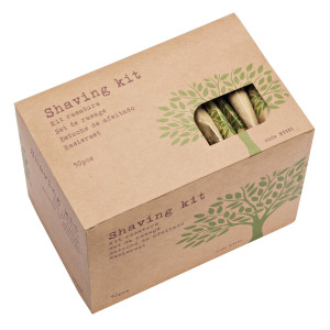 CONFEZIONE DA 50 SET BARBA LINEA CORTESIA NATURA COD. W3333