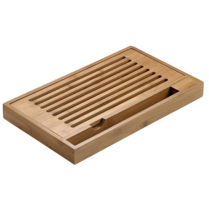TAGLIERE ANTIBRICIOLE IN BAMBOO 40X24X4CM LEONE COD. S0102