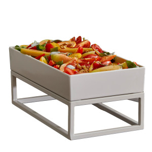 STAND BUFFET IN METALLO GN 1/3 - 32,5X17,6X16CM BIANCO LEONE COD. T0581.Y