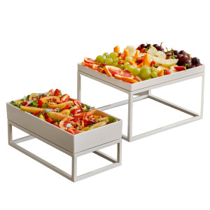STAND BUFFET IN METALLO GN 1/2 32,5X26,5X16CM BIANCO LEONE COD. T0583.Y