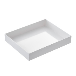 VASSOIO VENEZIA IN MELAMINA GN 1/2 - 32,5X26,5X6CM BIANCO LEONE COD. T8453
