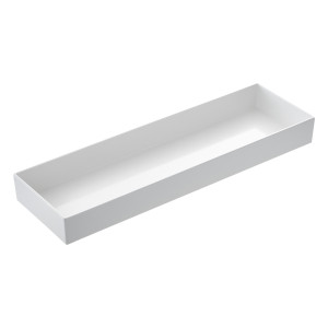 VASSOIO VENEZIA IN MELAMINA GN 2/4 - 53X16,2X6CM BIANCO LEONE COD. T8455