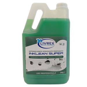 DETERGENTE SGRASSATORE INKLEAN SUPER MENTA TANICA 5KG LIVREX COD. LX3062