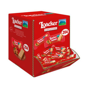 DISPENSER SELF SERVICE DA 204 WAFER MINIS NAPOLITANER 3,2GR LOACKER COD. 11190-000