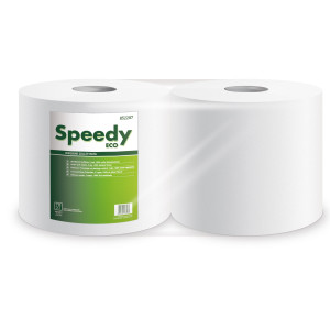 BOBINA ASCIUGATUTTO 800 STRAPPI / 180MT MICROGOFFRATA SPEEDY ECO 800S LUCART COD. 852421 CONFEZIONE DA 2