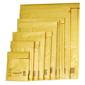 10 BUSTE IMBOTTITE GOLD CD 18X16CM UTILE AVANA MAIL LITEÂ® SEALED AIRÂ® COD. 103008648