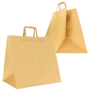 SCATOLA 150 SHOPPERS CARTA CRAFT 40X35X35CM FLAT MAXI PLUS AVANA COD. 310004004A