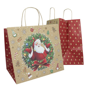 BLISTER 15 SHOPPER IN CARTA BIO KRAFT 35X22X32CM BIG SANTA MAINETTI BAGS COD. 310004101AB15