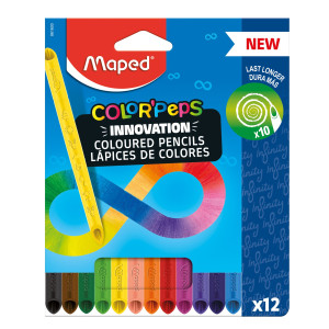 ASTUCCIO 12 PASTELLI COLOR'PEPS INFINITY MAPED COD. 861600