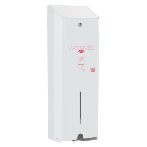 DISPENSER PER ASSORBENTI ARTEMIS 1 COLONNA METALLO VERNICIATO BIANCO MAR PLAST COD. A976LASM