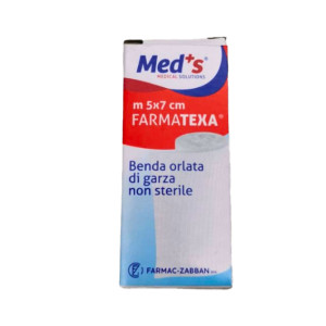 SCATOLA 12 BENDE DI GARZA ORLATA 7CM X 5MT COD. BEN245