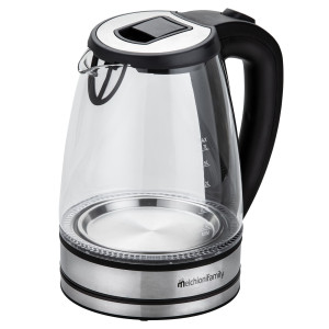 BOLLITORE ELETTRICO CORDLESS CON CARAFFA IN VETRO 2200W MELCHIONI COD. 118360027