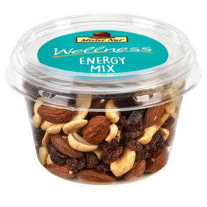 MIX FRUTTA SECCA E DISIDRATATA ENERGY MIX BICCHIERE 125G MISTER NUT COD. 118074000613