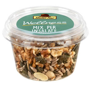 MIX FRUTTA SECCA E SEMI MIX INSALATA BICCHIERE 125G MISTER NUT COD. 118076000613
