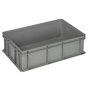 CASSA INDUSTRIALE EUROPA 60X40X17CM 32L GRIGIO MOBIL PLASTIC COD. 4417-GRI