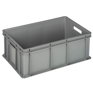 CASSA INDUSTRIALE EUROPA 60X40X22CM 42L GRIGIO MOBIL PLASTIC COD. 4422-GRI
