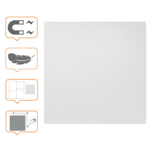 LAVAGNA MAGNETICA MODULARE SENZA CORNICE 60X45CM NOBO COD. 1915656