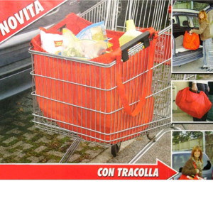 BORSAFACILE IN TESSUTO 70L COLORI ASSORTITI COD. 6129300