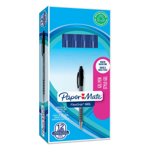 PENNA SFERA SCATTO FLEXGRIP GEL 0.7 BLU PAPERMATE COD. 2108213 CONFEZIONE DA 12