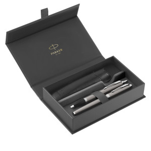 GIFT SET SFERA M + STILOGRAFICA M IM STAINLESS STEEL EDITION CT PARKER COD. 2214458