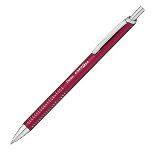 ROLLER ENERGEL METAL SLIM PUNTA 0.7MM FUSTO ROSSO PENTEL COD. BL447B-A