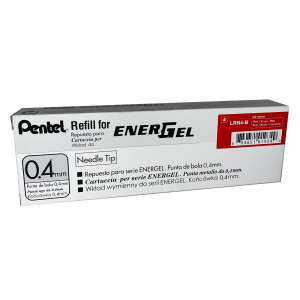 REFILL ENERGEL X LRN4-BX ROSSO 0.4MM PENTEL COD. LRN4-BX CONFEZIONE DA 12