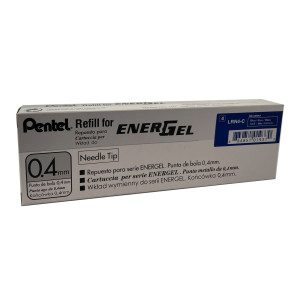 REFILL ENERGEL X LRN4-CX BLU 0.4MM PENTEL COD. LRN4-CX CONFEZIONE DA 12