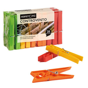20 MOLLETTE PER LA BIANCHERIA CONTROVENTO COLOURS PERFETTO COD. 0389C
