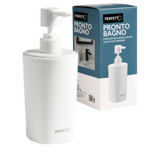 DISPENSER SAPONE LIQUIDO PRONTO BAGNO 450ML BIANCO PERFETTO COD. 12514