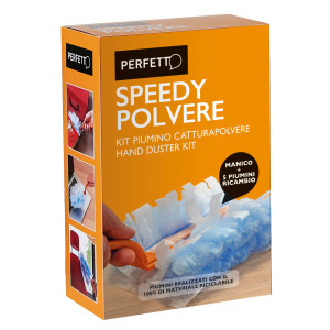 PIUMINO SPEEDY POLVERE MANICO ALLUNG.+ 5 RICAMBI PERFETTO COD. 12840