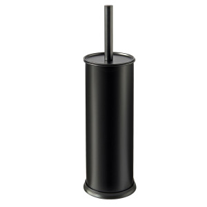 PORTASCOPINO VIC D 9,5X H40CM ACCIAIO INOX NERO SATINATO PERFETTO COD. 28041