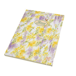 CARTELLA CON ELASTICO 26X35,5X1,2CM PIGNA NATURE FLOWERS COD. 02303643L CONFEZIONE DA 6