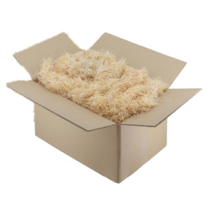 SCATOLA TRUCCIOLO DA IMBALLAGGIO IN LEGNO COLOR PAGLIA 1KG COD. 1809