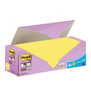 CF. 20+4PZ BLOCCO 90FG.POST-IT SUPER STICKY 76X76MM 654-SSCY-VP24 GIALLO CANARY COD. 7100236613