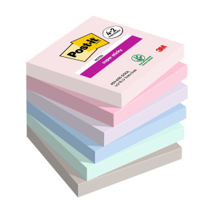 VALUEPACK 4+2 POST-IT  SUPER STICKY SOULFUL, 76X76 MM, 90 FOGLIETTI/BLOCCHETTO COD. 7100259203