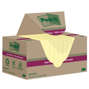 CF. 12PZ BLOCCO 70FG POST-IT SUPERSTICKY GREEN 47,6X47X6MM 622R-SSCY GIALLO COD. 7100284576