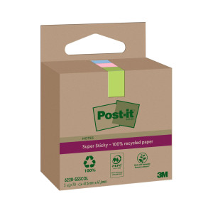 CF. 3PZ BLOCCO 70FG POST-IT SUPERSTICKY GREEN 47,6X47X6MM 622R-SS3COL PASTELLO COD. 7100284577