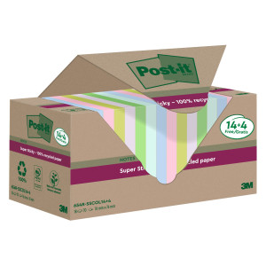 CF 14+4PZ BLOCCO 70FG POST-IT SUPERSTICKY GREEN 76X76MM 654R-SSCOL14+4 PASTELLO COD. 7100284782