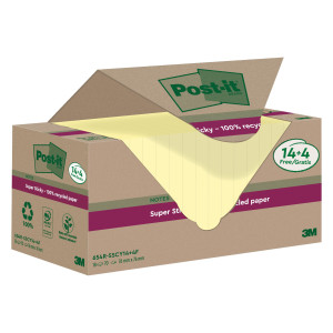 CF. 14+4PZ BLOCCO 70FG POST-IT SUPERSTICKY GREEN 76X76MM 654R-SSCY14+4 GIALLO COD. 7100284878