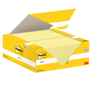 CF. 18+6PZ BLOCCO 100FG.POST-IT  NOTES 38X51MM 653-CY-VP24 GIALLO CANARY COD. 7100317764