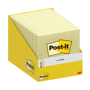 CF.10 BLOCCHETTI C/FILM 100FG POST-IT Z-NOTES R330-CY-W10 76X76MM GIALLO CANARY COD. 7100317838