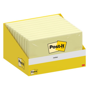CF.10 BLOCCHETTI C/FILM 100FG POST-IT NOTES 6830-CY-W10 76X127MM GIALLO CANARY COD. 7100317839