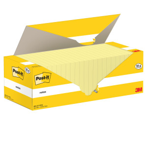 CF. 18+6PZ BLOCCO 100FG.POST-IT  NOTES 76X76MM 654-CY-VP24 GIALLO CANARY COD. 7100319213