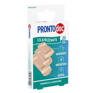 SCATOLA 20 CEROTTI CICATRIZZANTI CON ACIDO IALURONICO ASSORTITI PRONTODOC COD. 4033