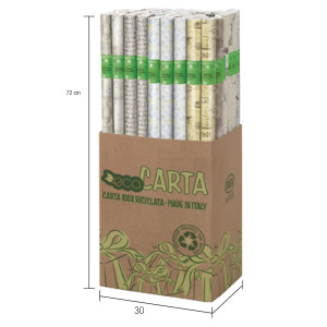 ROTOLO ECOCARTA FIORI DI CAMPO 70X200CM REX SADOCH COD. EC3J1F02 CONFEZIONE DA 50