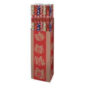 ROTOLO CARTA REGALO NATALE BAMBINI 3X1MT COLORI ASSORTITI SADOCH COD. R3M01NT2 CONFEZIONE DA 30