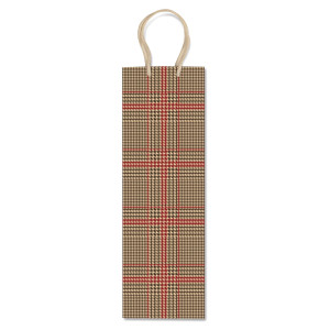 SHOPPER PORTABOTTIGLIE FANTASIA SCOZZESE 37X12X9CM SADOCH COD. SDN12085F CONFEZIONE DA 10