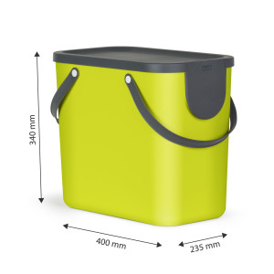 PATTUMIERA ALBULA 40 LT VERDE LIME ROTHO COD. F707541