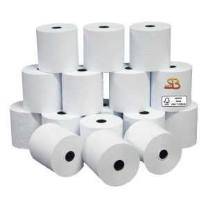 BLISTER 10 ROTOLI RC CARTA PURA CELLULOSA 57,5MM X 20MT D50MM COD. 3111057D050CX