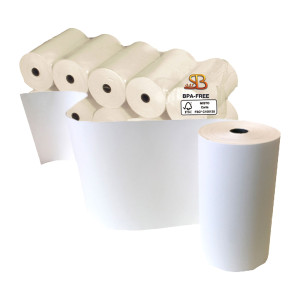 BLISTER 10 ROTOLI CARTA TERMICA 55GR BPA FREE 80MM X 80MT (PER CALC./STAMP.) COD. 3124080080CX